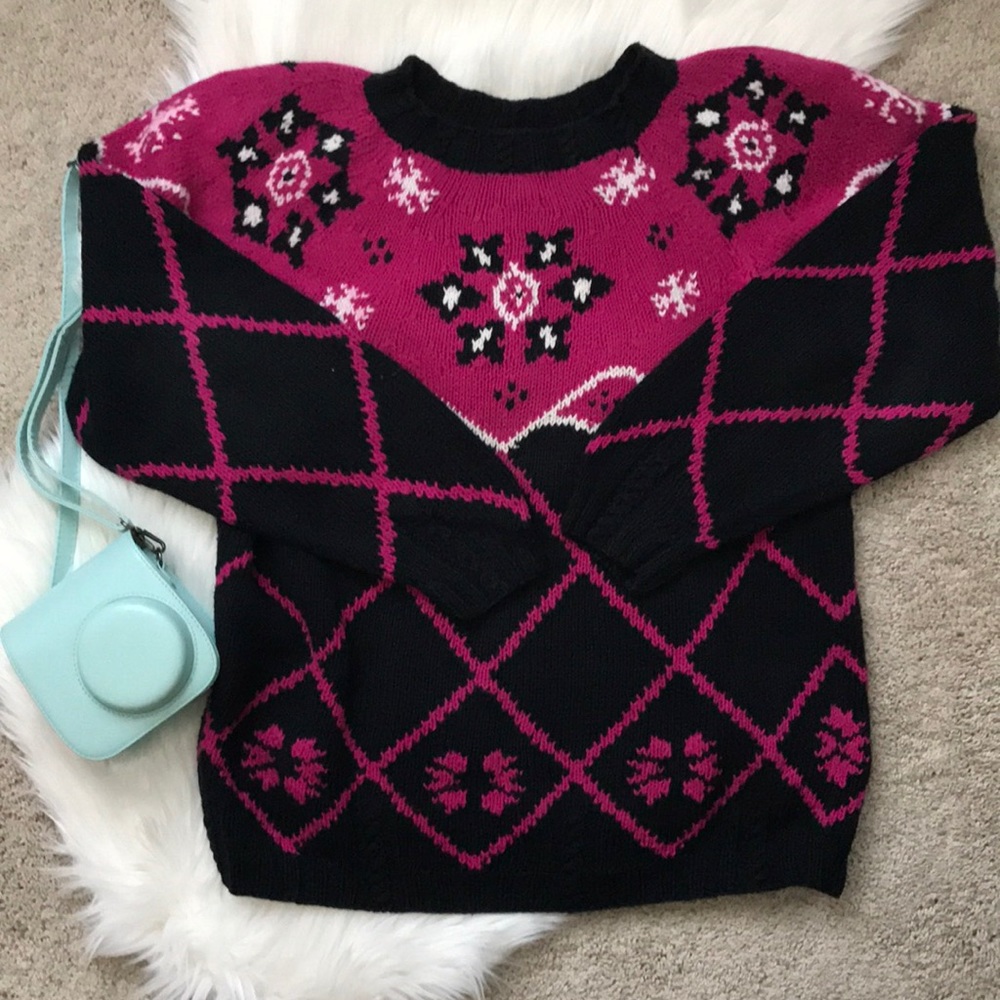 Vintage hand-knit sweater